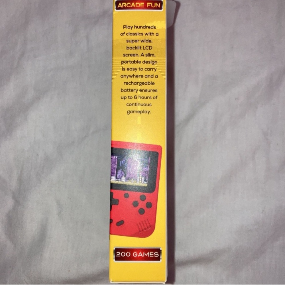 Arcade Fun Portable Game Console - Red - Picture 3 of 5